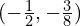 (-\frac{1}{2}, -\frac{3}{8})