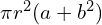 \pi r^2(a + b^2)