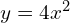 y = 4x^2