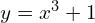 y = x^3 + 1