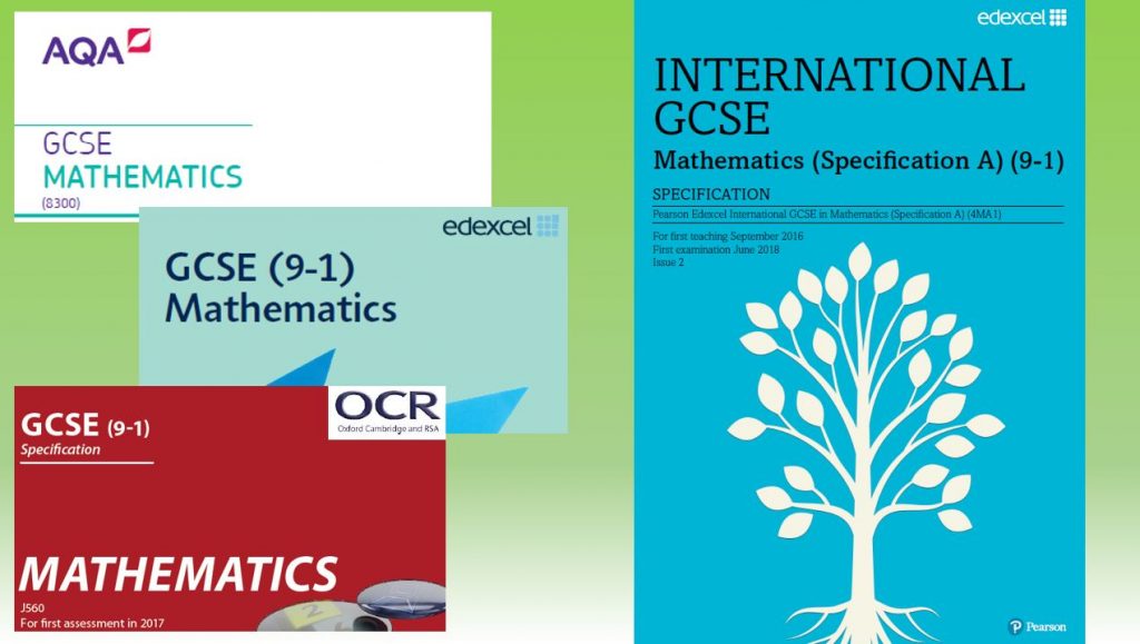 GCSE and IGCSE specs