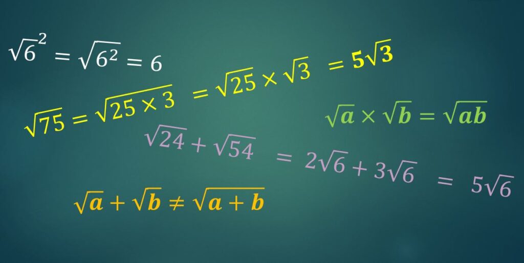 Surds - a few examples of how they work