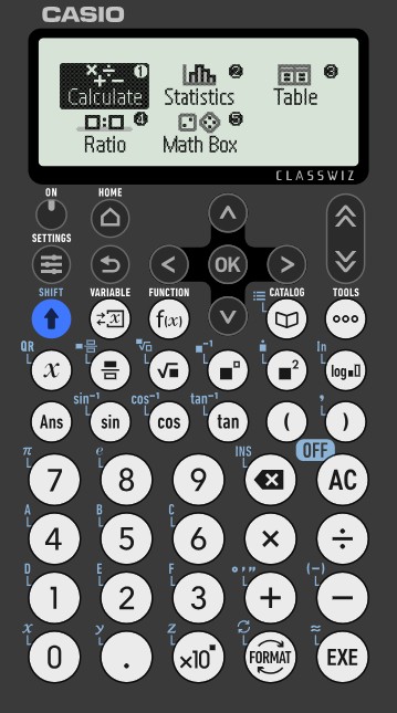 fx-83/85 GT CW+ calculator
(new GCSE model)