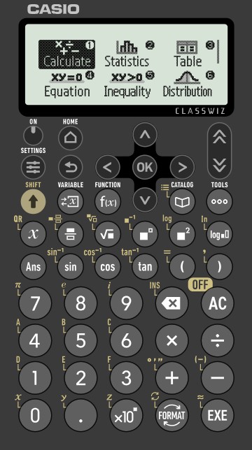 fx-991CW+ calculator
(new A-level model)