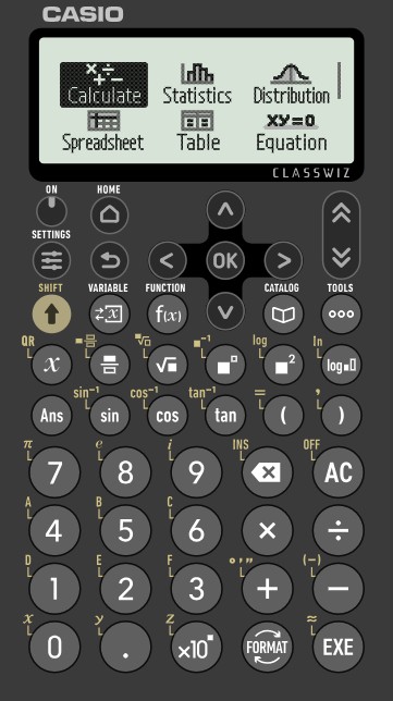 fx-991CW calculator
(old A-level model)